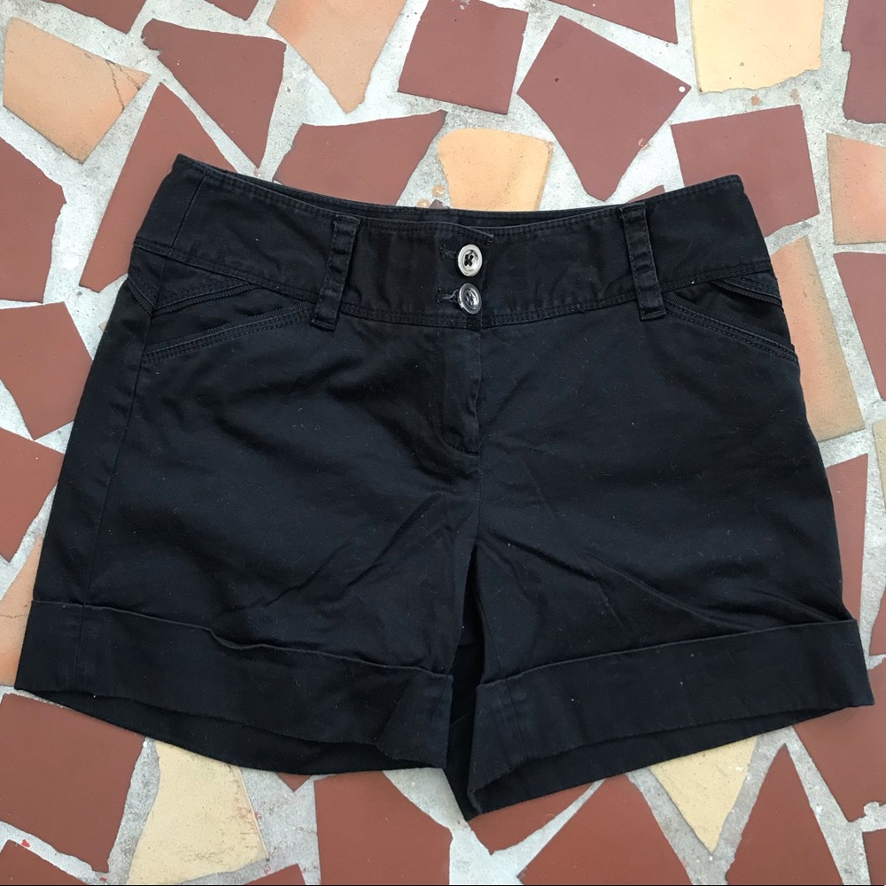 White House Black Market Black HighWaisted Shorts